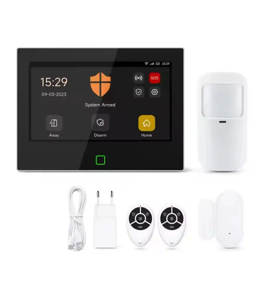 KIT ALARMA WIFI ALARMA - PANEL TACTIL 4G + WIFI +2 CONTRO+1 PIR + 1 MAGN