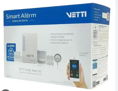 KIT SMART ALARM MONITOREADO WIFI + 4G SIN BATERIA VETTI